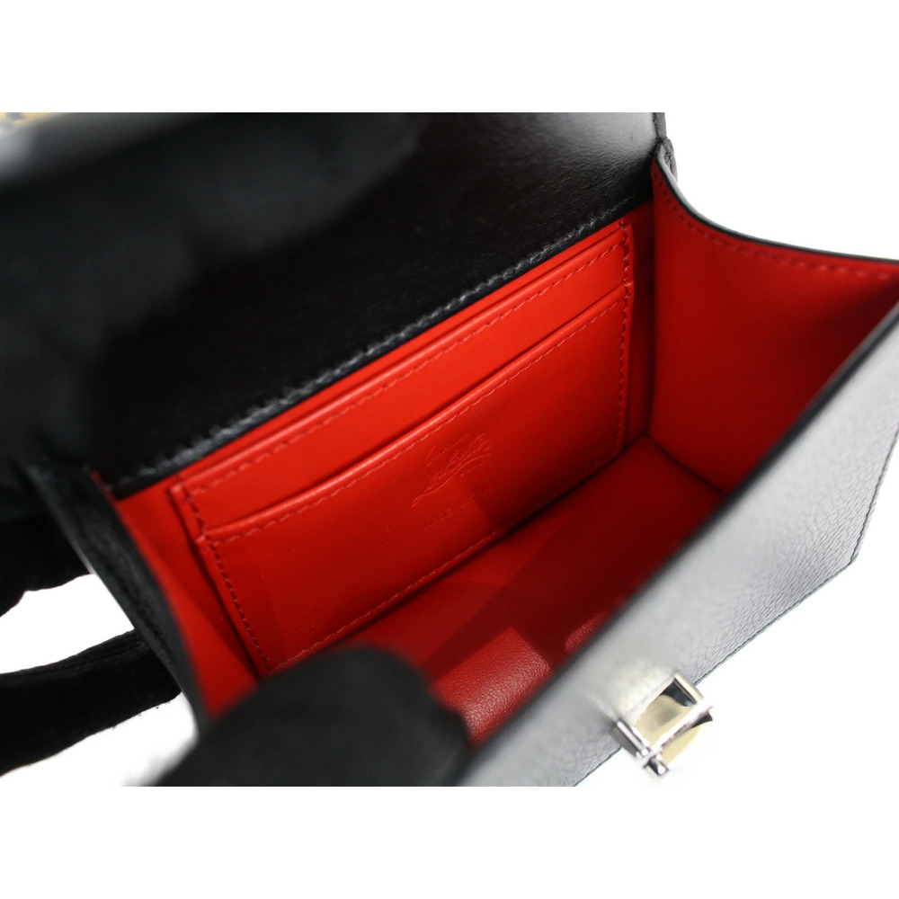 Christian Louboutin Eliza Top Handle 2way Shoulder Bag Leather Black - Picture 9 of 9